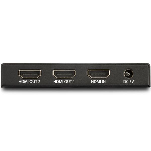 Enhanced 2 Port HDMI Splitter - 4K 60Hz HDMI 2.0 with HDR, EDID Pass-Through & 18Gbps Bandwidth