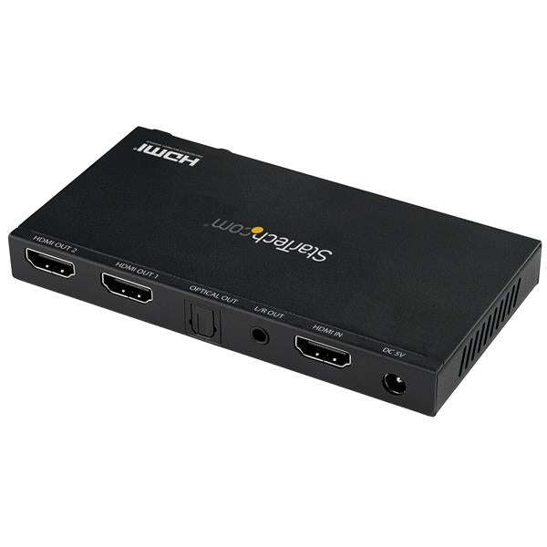 4K HDMI Splitter - 2 Port - 4K 60Hz with Built-In Scaler
