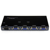 4 Port VGA Video Splitter - High Resolution 350 MHz, Extends Signal Up to 210 Feet, TAA Compliant