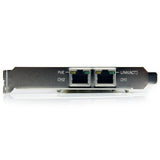 Dual Port PoE PCI Express Gigabit Ethernet Adapter - 25.5W Power Per Port - Compatible with IP Cameras & VoIP Phones