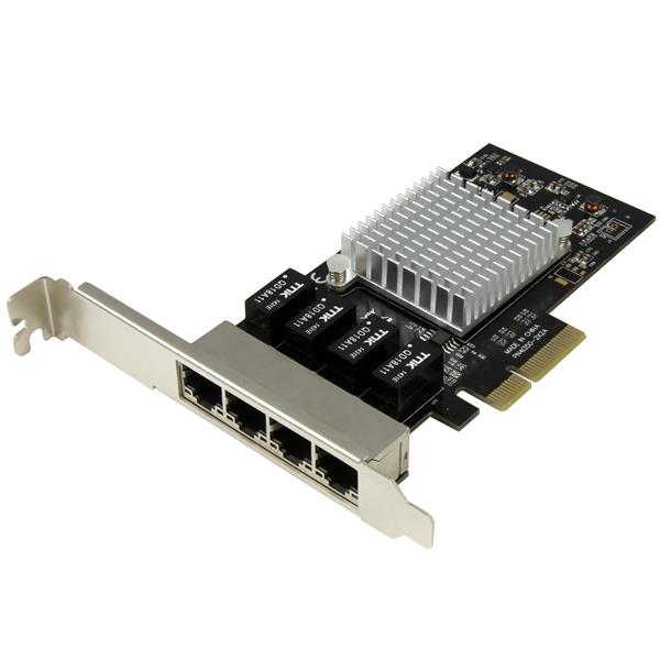 4-Port Gigabit Ethernet Network Card with Intel I350 for high-speed, reliable networking in servers and desktops.