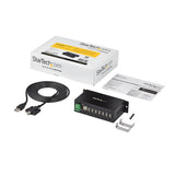 Rugged Industrial 7 Port USB Hub - Mountable, TAA Compliant, High-Speed USB 2.0 Connectivity