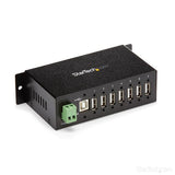 Rugged Industrial 7 Port USB Hub - Mountable, TAA Compliant, High-Speed USB 2.0 Connectivity