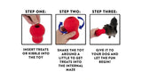 Dog Toy - JW Tumble Teez Medium (Red)