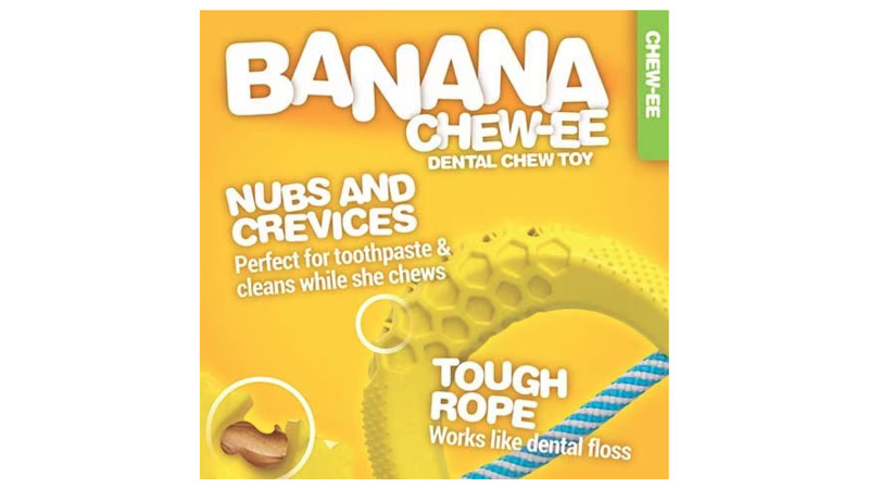 Dog Toy - JW Banana Chew-ee (14cm)