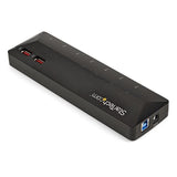 7-Port USB 3.0 Hub with 2 Fast-Charging 2.4A Ports - Ideal for Home & Office Use