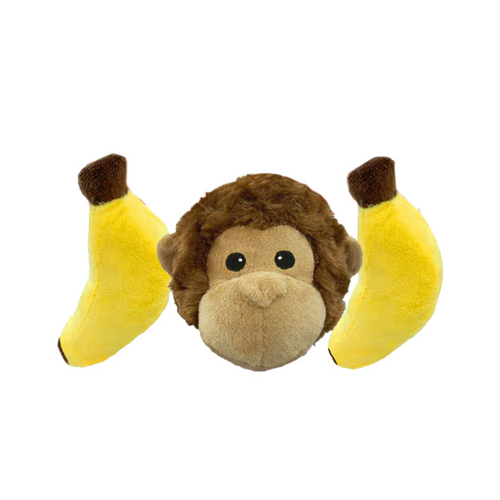 Dog Toy - Smooshables Triple Pack Monkey & Banana