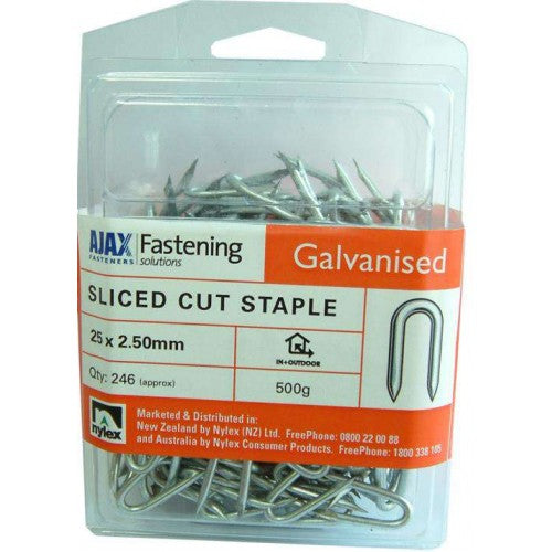 Staples Zinc/Alum 500gm  27mm X 2.8mm