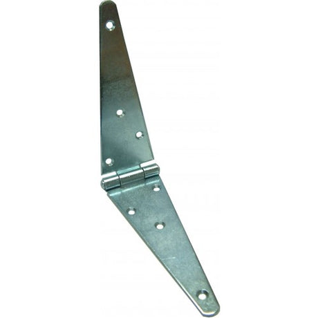 Heavy-duty 6-inch galvanized gate hinge strap pair for durable and reliable support in various applications.