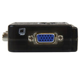 2 Port USB KVM Switch Kit with Audio, Cables & High-Resolution VGA Support for Dual Computers