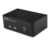 2 Port Dual DisplayPort KVM Switch with Audio, USB Hub, 4K Resolution Support