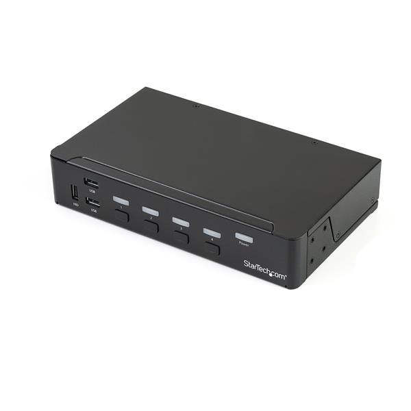 4-Port DisplayPort KVM Switch with USB 3.0 Hub & 4K Resolution for Seamless Multi-Computer Control