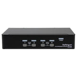 4 Port USB DisplayPort KVM Switch with Audio for Seamless Multi-Computer Control - TAA Compliant