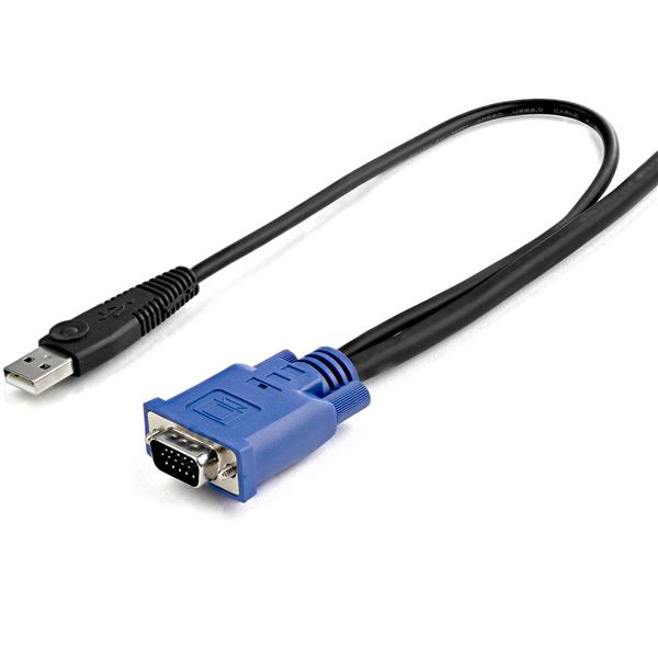 3m Ultra Thin USB VGA KVM Cable, 10 ft length, designed for seamless device connectivity and clutter-free workspace.