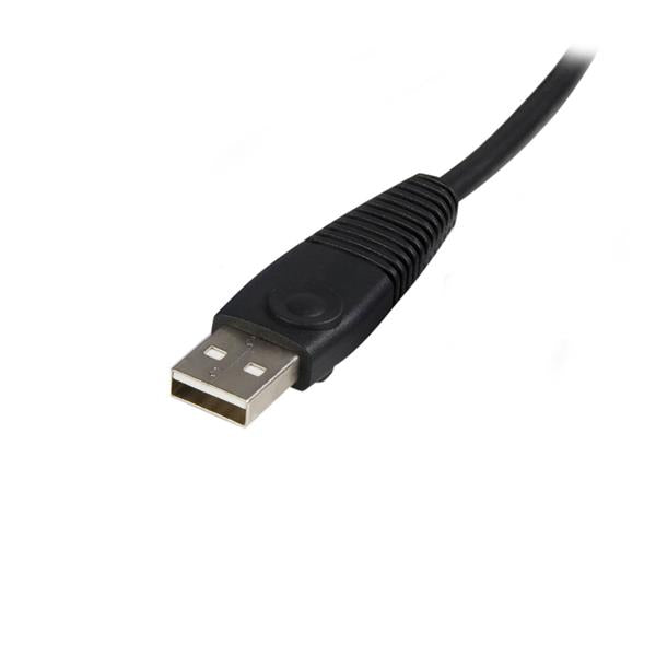 Universal USB KVM Cable 3m (10ft) - 2-in-1 VGA and USB Switch for Multiple Computers