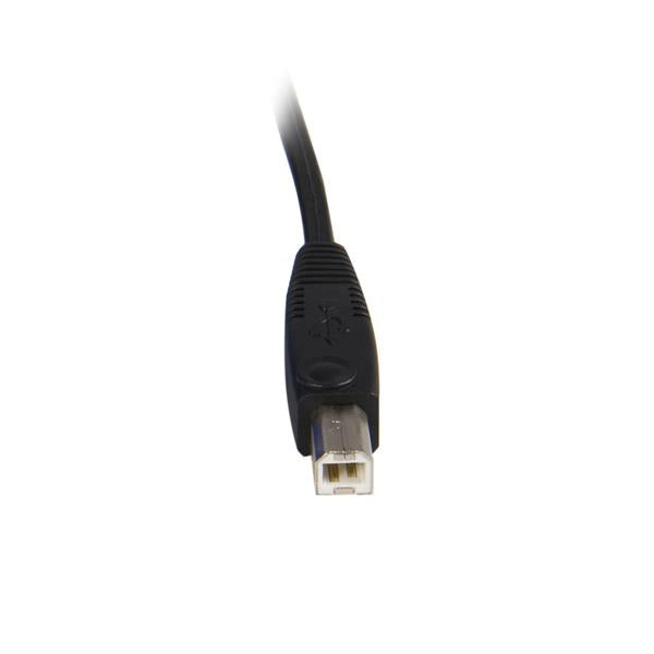 Universal USB KVM Cable 3m (10ft) - 2-in-1 VGA and USB Switch for Multiple Computers