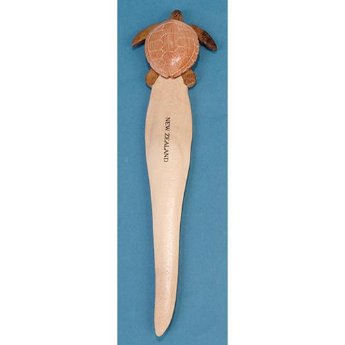 Wooden Letter Opener Turtle