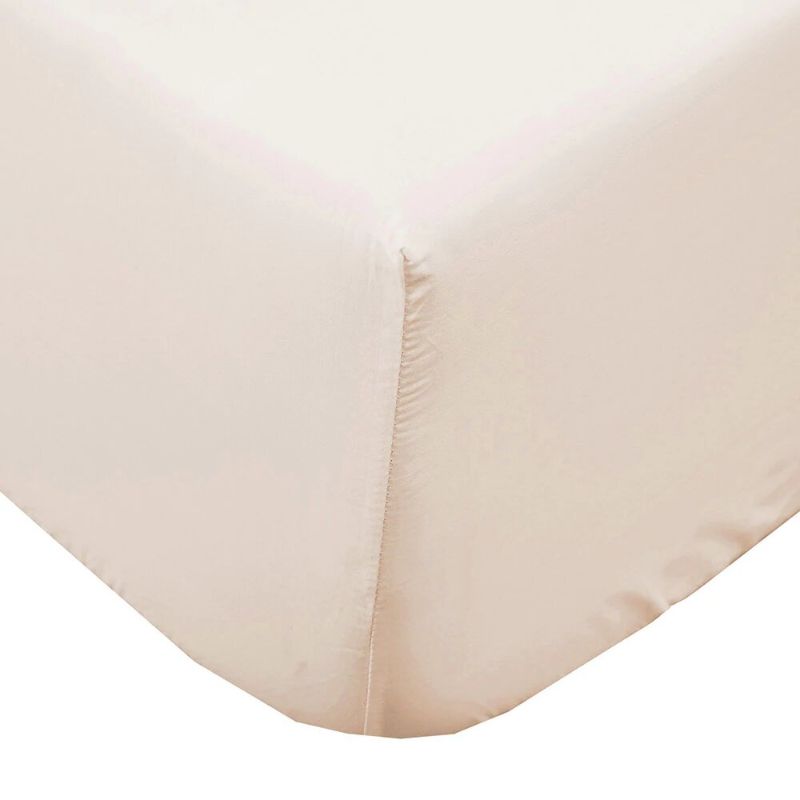 Fitted Sheet - Bambury Plain Dyed Double (Sand)