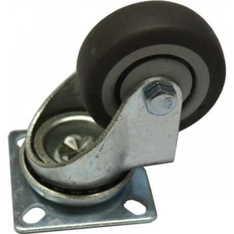 50mm Castor Swivel Plate with roller bearings for smooth mobility and heavy-duty performance in various applications.