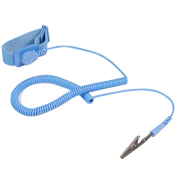 Premium ESD anti-static wrist strap with grounding wire for protecting electronics from static damage.