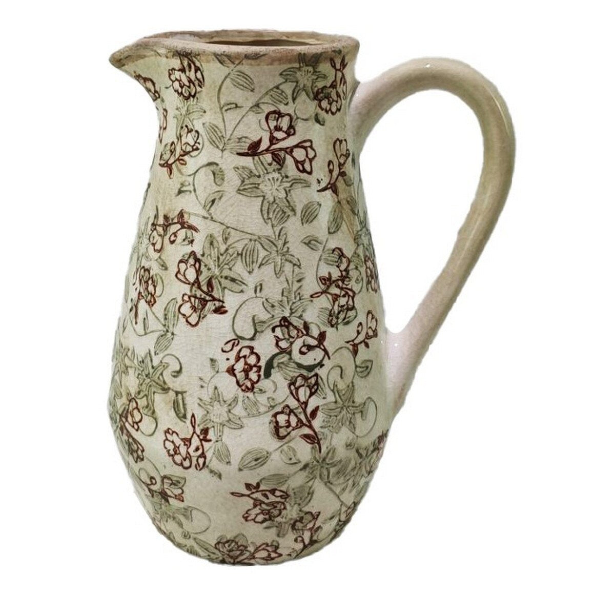 AUTUMN FLORAL CERAMIC JUG - AUTUMN -  205x145x255