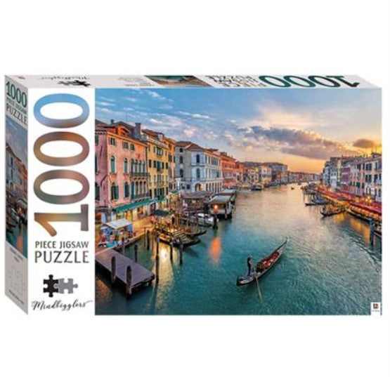 1000 Piece Jigsaw Puzzle - Gondolas and the Grand Canal, Venice, Italy