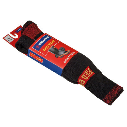 Red Band Gumboot Sock (Size 11-13)