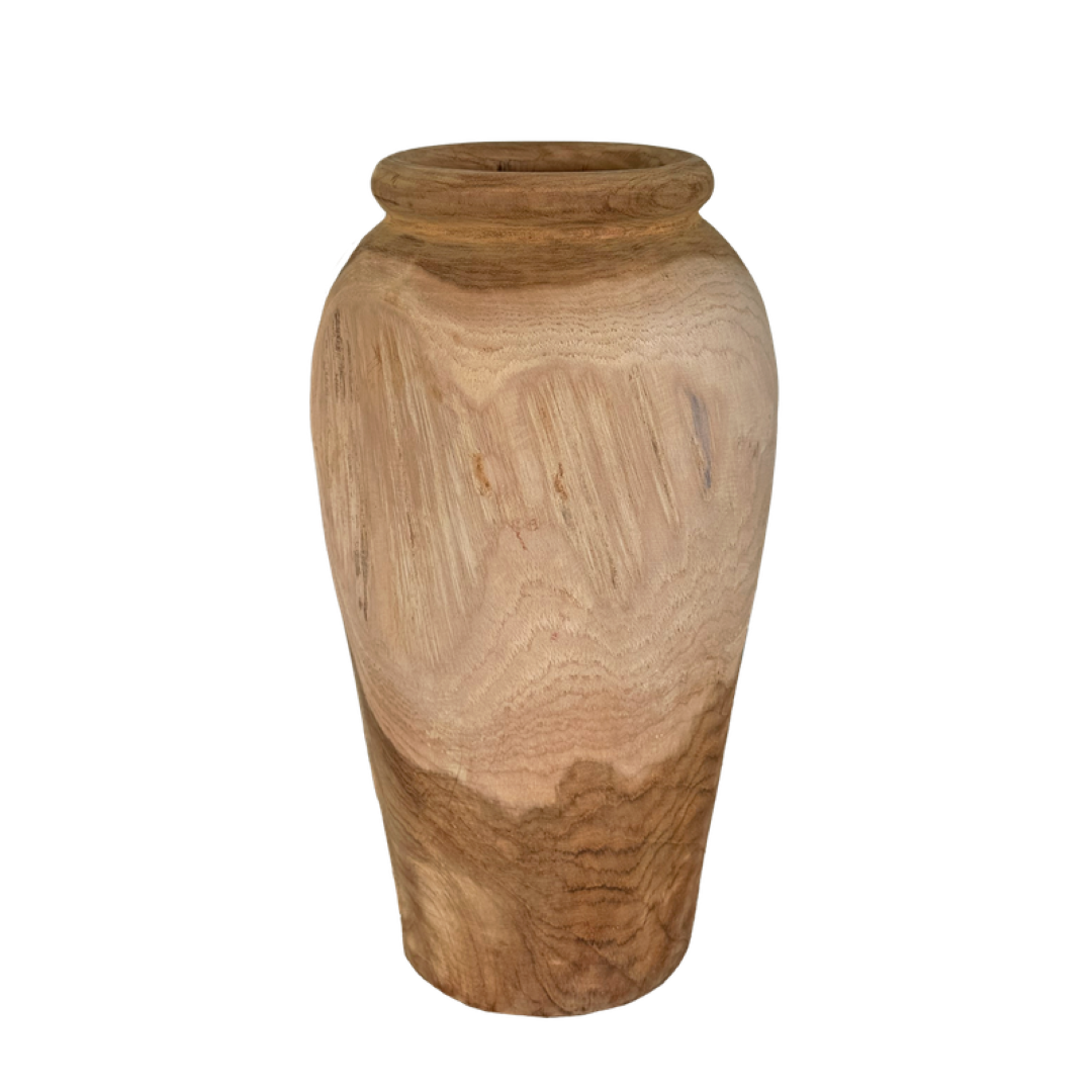 Vase - Organic Teak Natural (35cm)