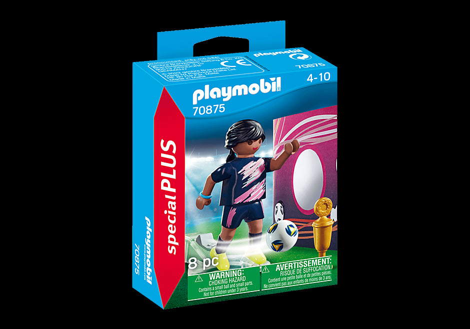 Playmobil Soccer Player with Goal