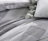 Queen Duvet / Quilt Cover Set - SUBI GREY