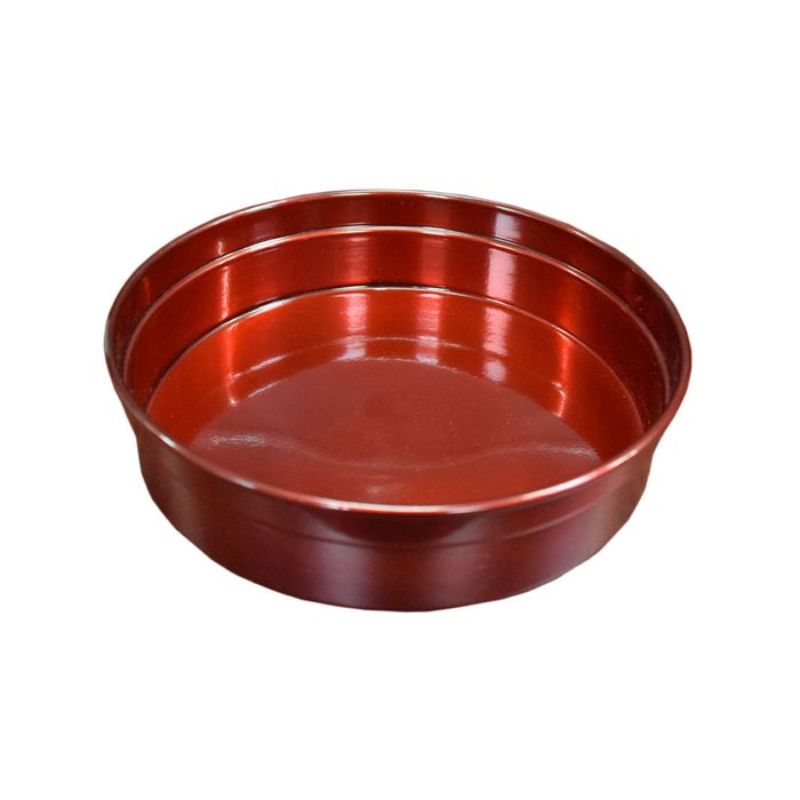 ROUND BAR TRAY - RED ALUMINIUM (240 x 50MM)