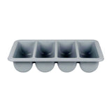 CUTLERY BOX - 4 COMP GREY (53cm)