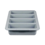 CUTLERY BOX - 4 COMP GREY (53cm)