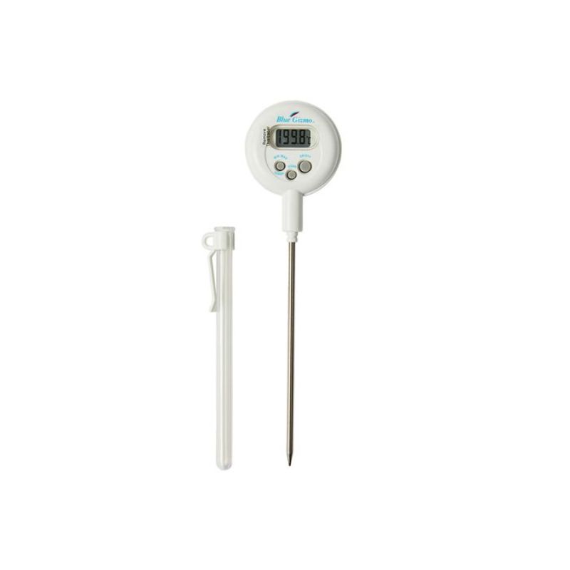 ROUND DIGITAL PROBE THERMOMETER - BLUE GIZMO