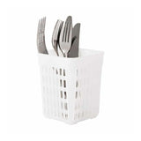 CUTLERY BASKET - SQUARE WHITE (13cm)