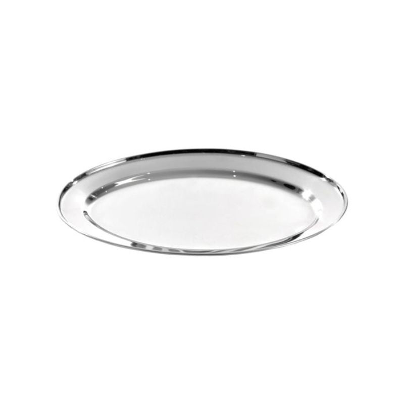 PLATTER - OVAL S/STEEL (55CM)