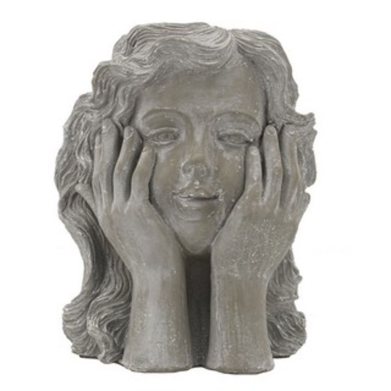 PLANTER - GIRL STATUE (29cm)