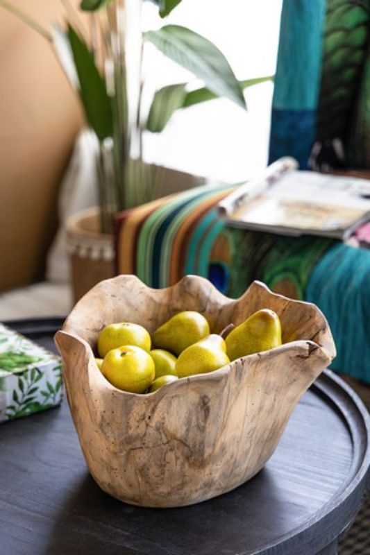 TEAK BOWL - ORGANIC (35cm)