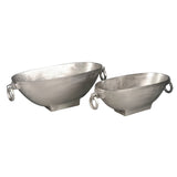 Oval Handle Bowl - Aluminium S (Silver)