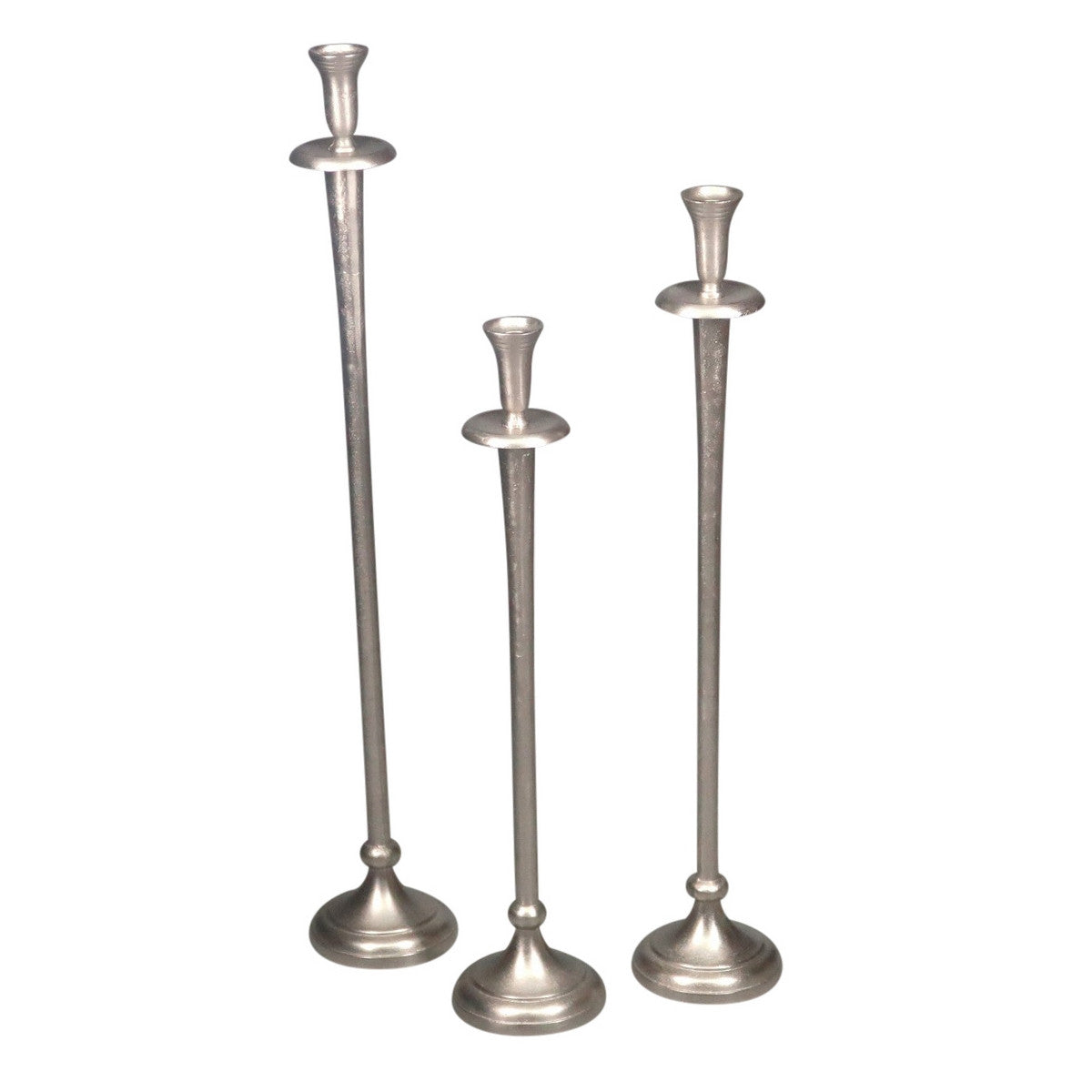 Round Candle Holder - Small (Aluminium Silver)
