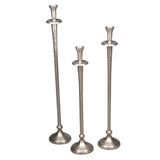 Round Candle Holder - Medium (Aluminium Silver)