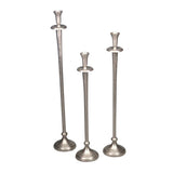 Round Candle Holder - Large (Aluminium Silver)