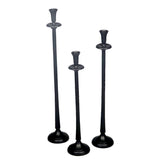 Round Candle Holder - Medium (Aluminium Black)