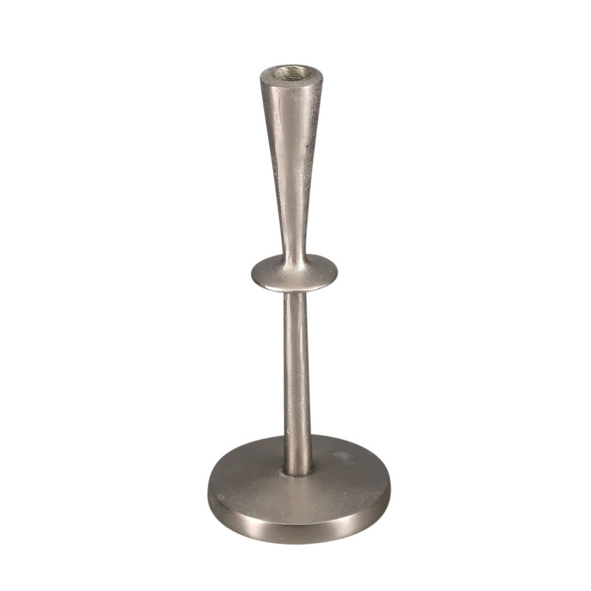 1 Tier Round Candle Holder (Aluminium Silver)