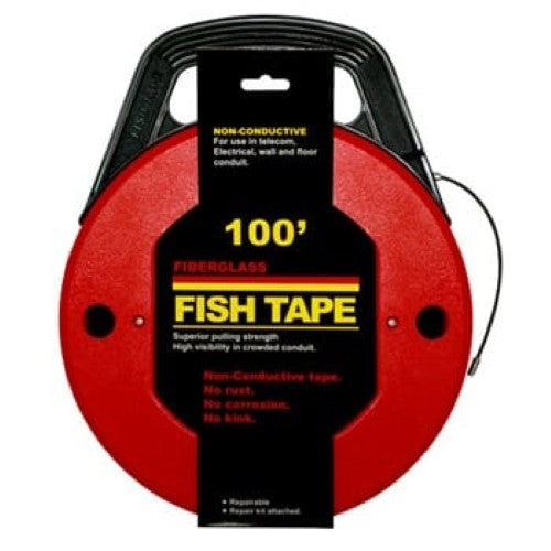 Sam Rock 0305FAH Fish Tape Fibreglass 15metre (With winder case)