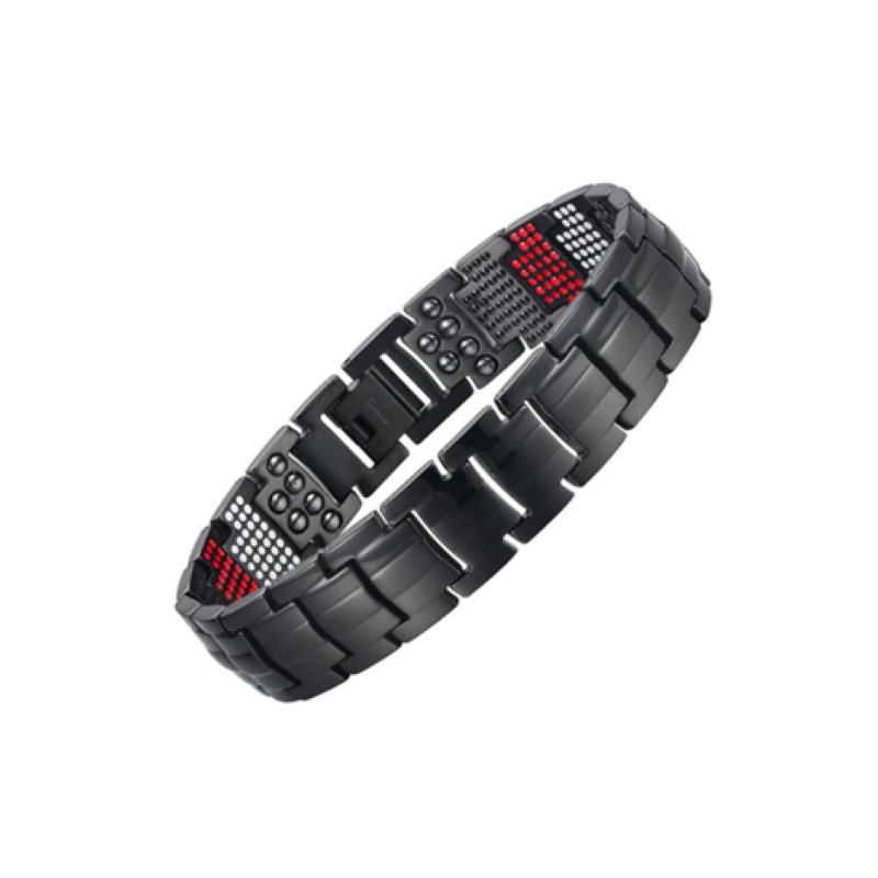 Copper Bracelet Gold & Black 4 Magnets