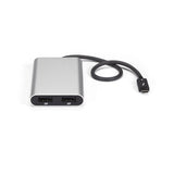 Thunderbolt 3 to Dual DisplayPort Adapter connecting two 4K 60Hz displays for Mac & Windows, ideal for multitasking.