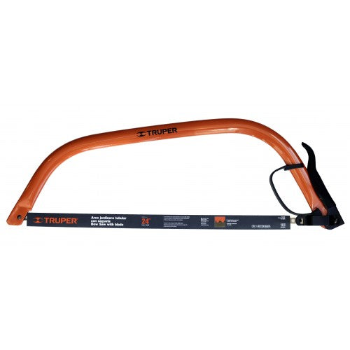 Truper 24" Pruning Saw Bowsaw with SK5 steel blade, ideal for efficient and effective pruning of trees and shrubs.