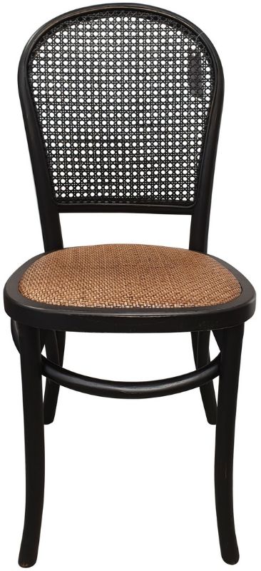 Dining Chair Black Chinese Oak