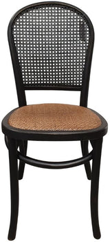 Dining Chair Black Chinese Oak